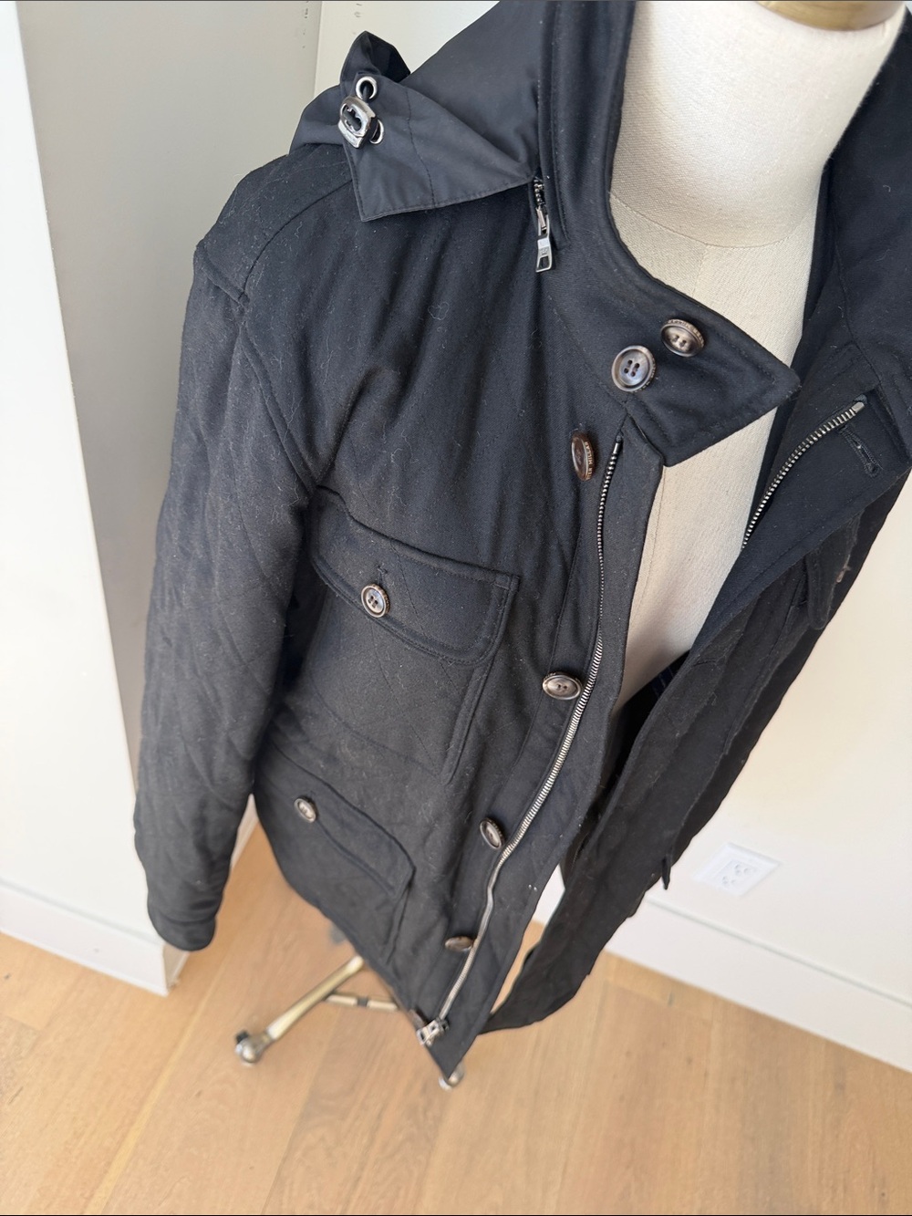 Peter Millar Black Quilted Field Jacket - Picture 5 of 9